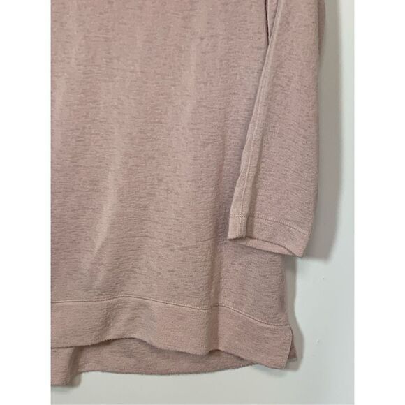 Ann Taylor LOFT Women's Heather Pink Raglan Long Sleeve Top Small - Picture 3 of 6